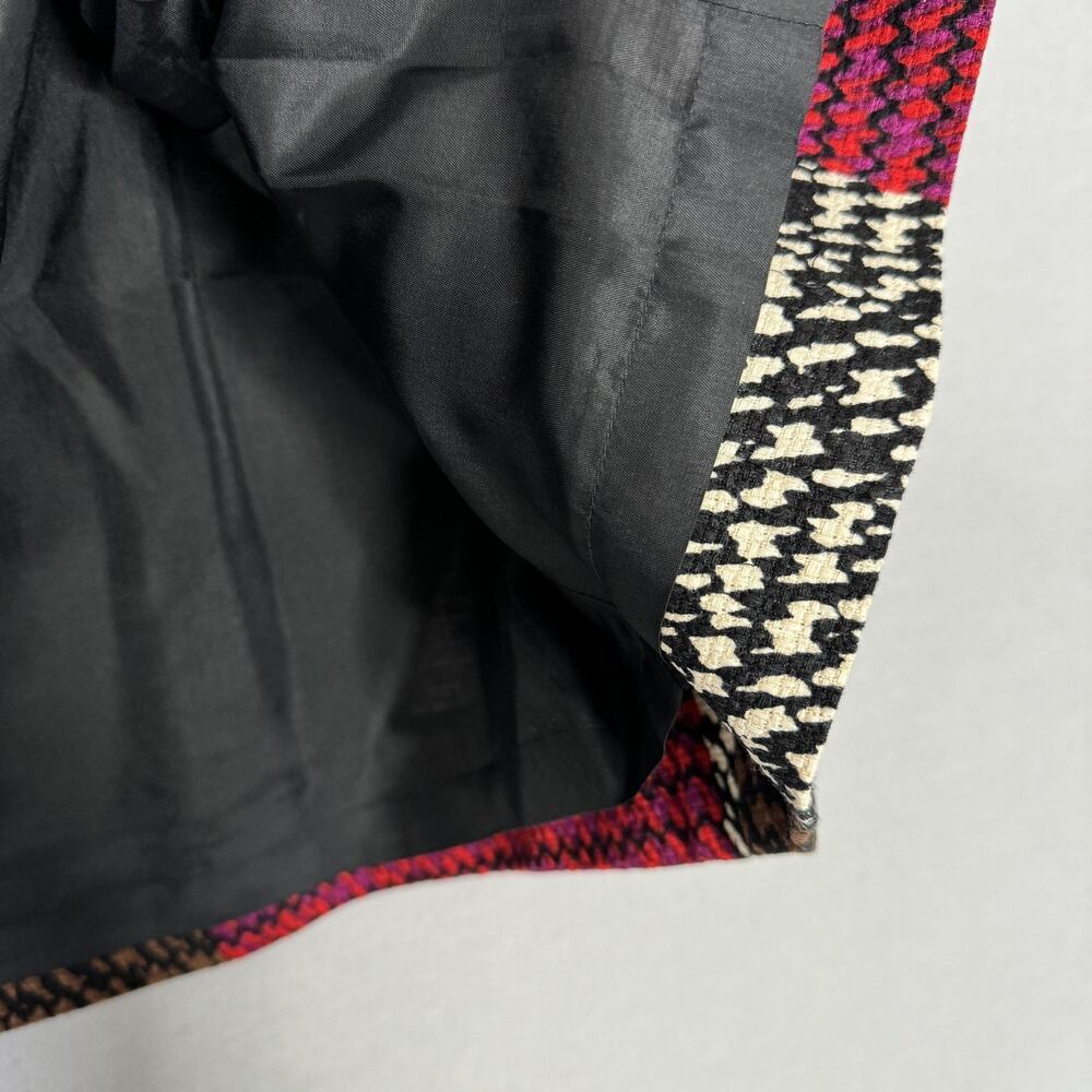 Carlisle Skirt Womens 4 Brown Loom Pattern Tweed A-Line Abstract Office‎ Luxury - Picture 5 of 15